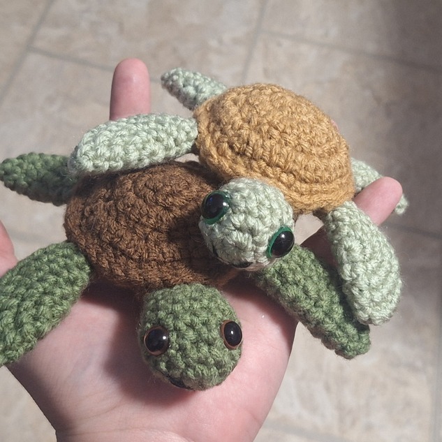 Sea turtle plushies