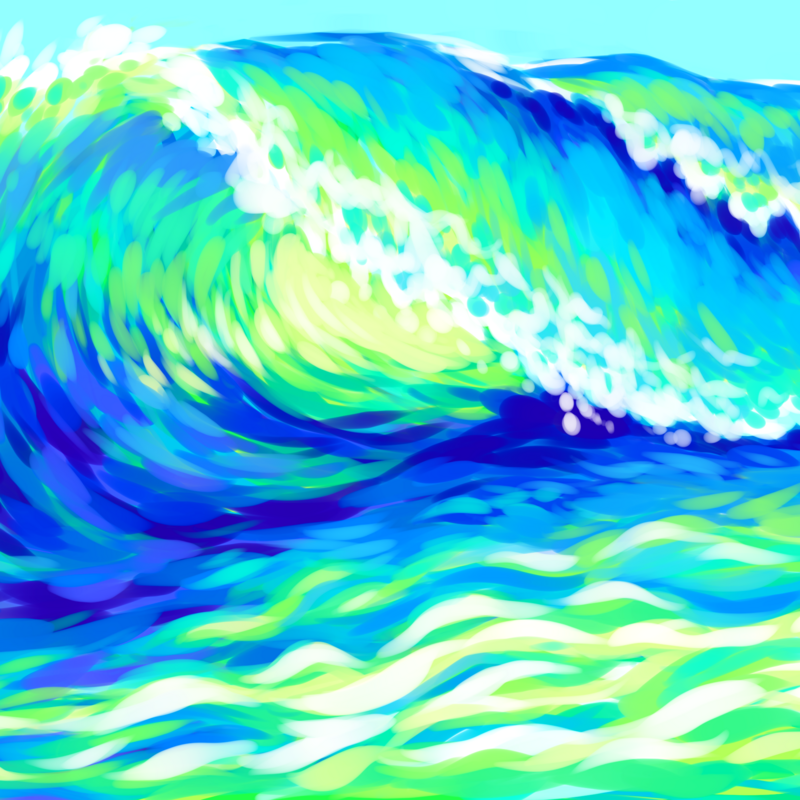 2025/05 Green wave in the ocean